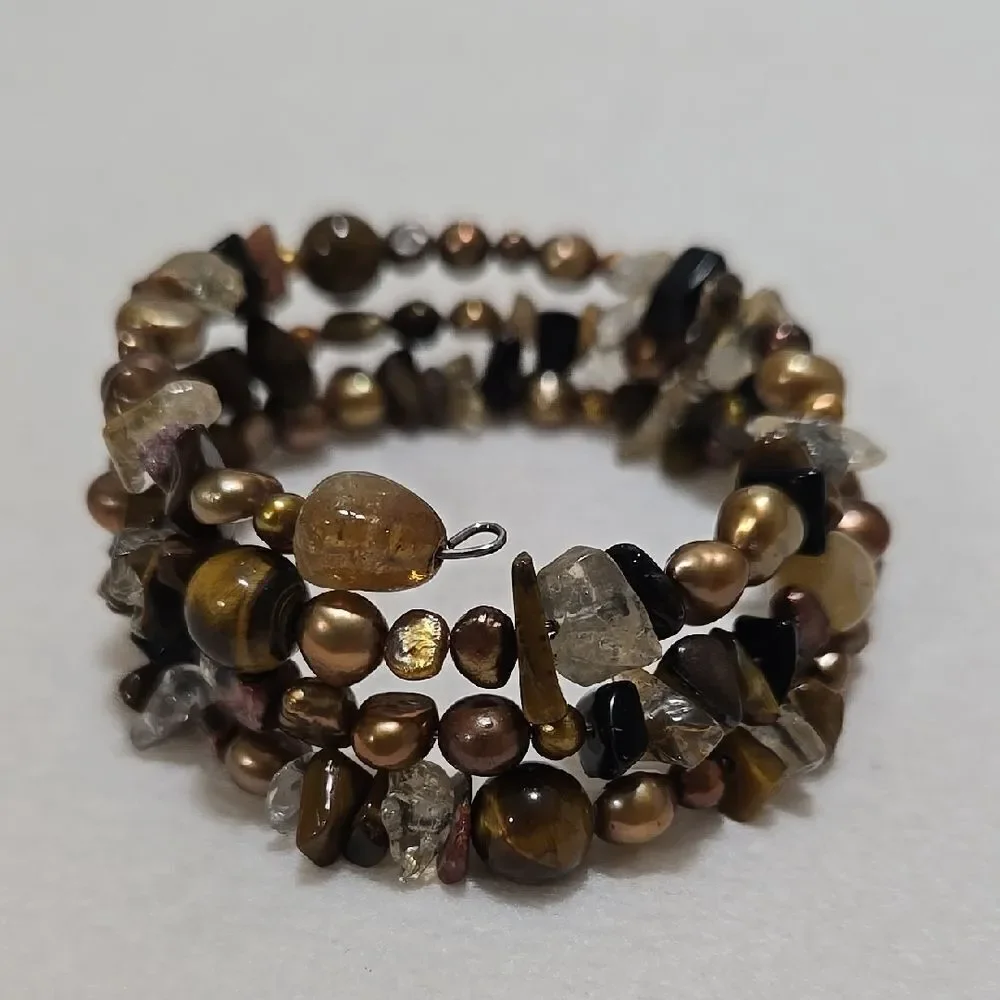 Pearl And Quartz Bracelet